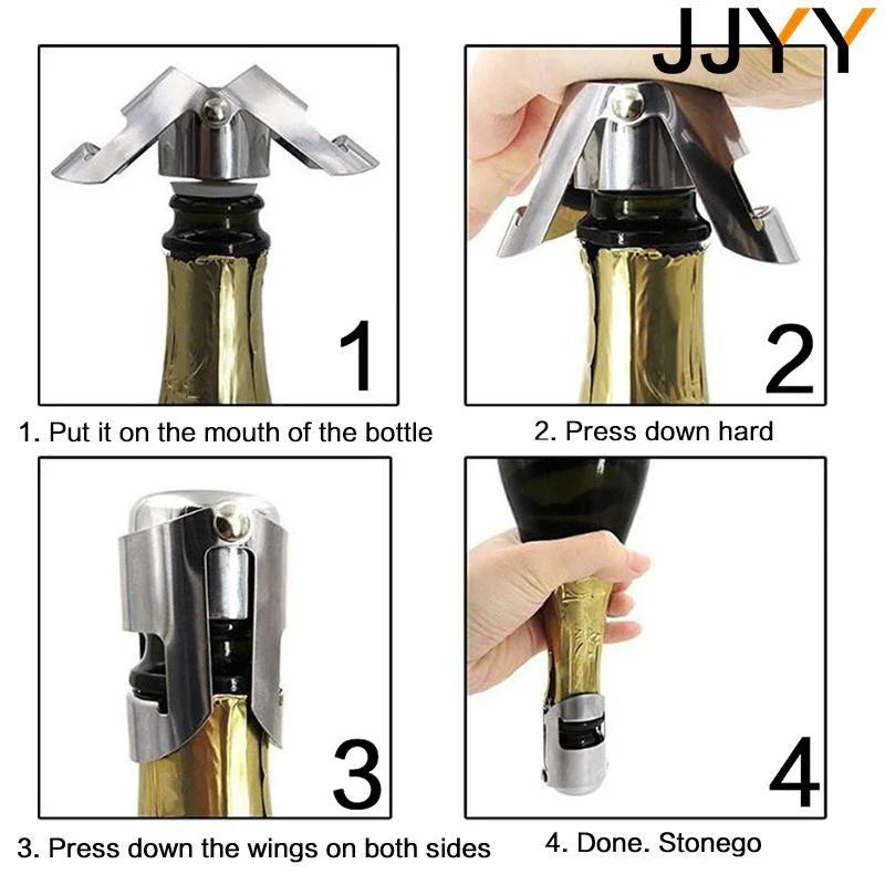 1PCS Stainless Steel  Wine Bottle Sealer