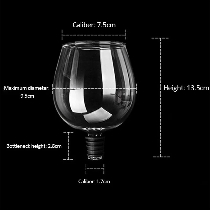 Drinking Directly from Bottle Clear Wine Glass