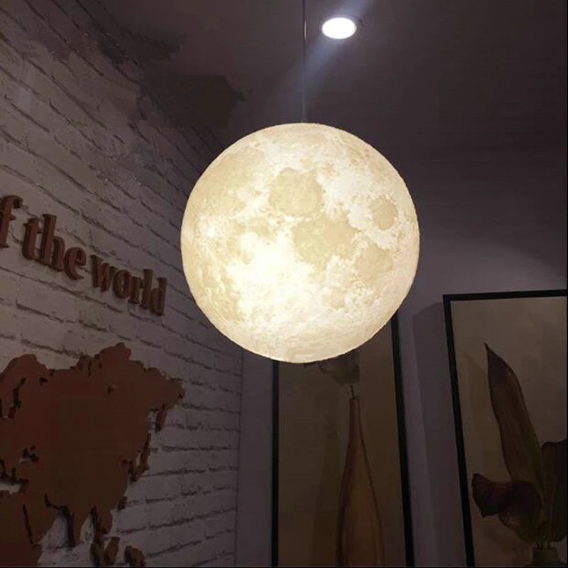 LED Moon Pendant Light