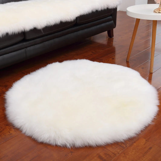 Plush Round Carpet