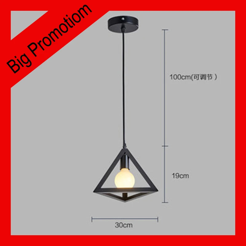 Retro Industrial Pendant Light