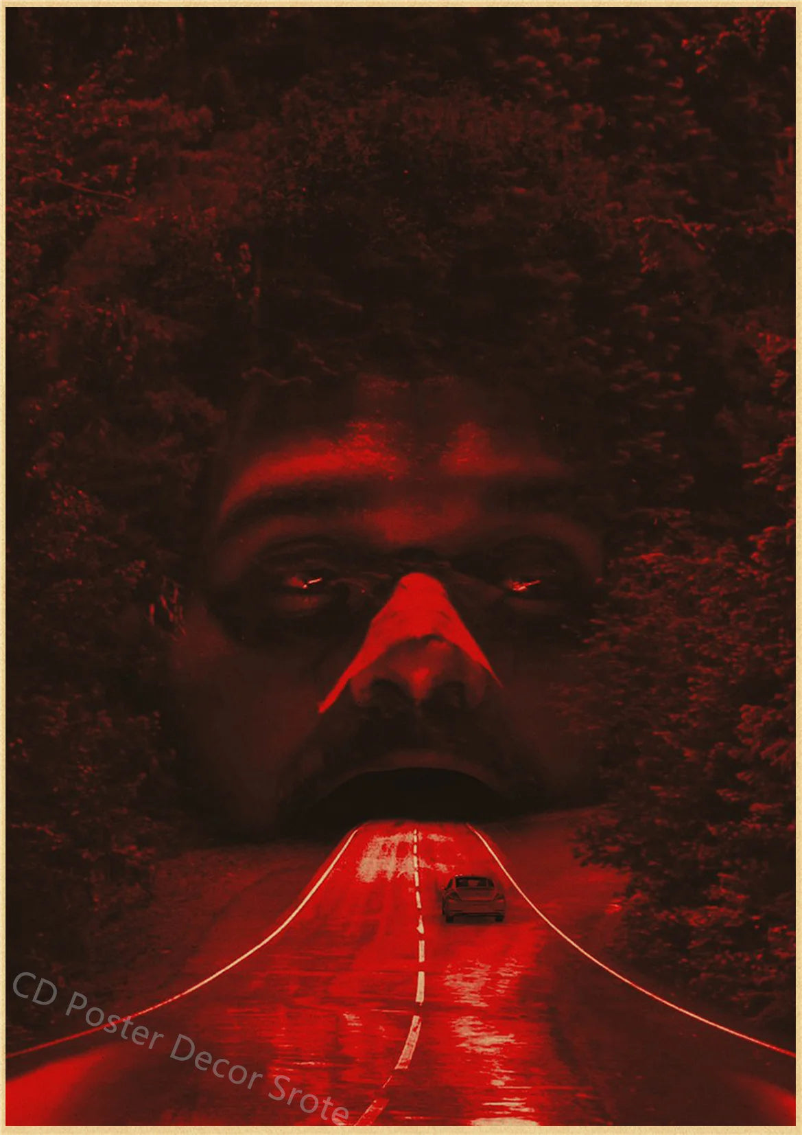 Rapper The Weeknd Retro Poster