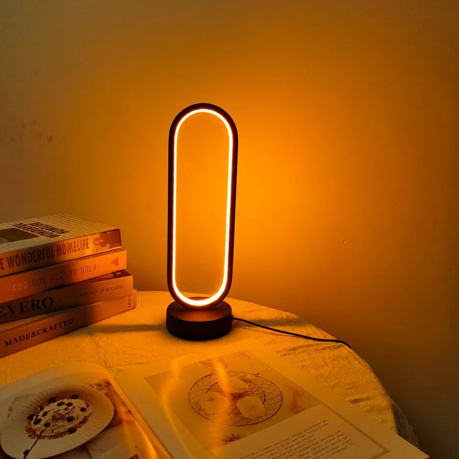 LED Ring Bedside Lamp