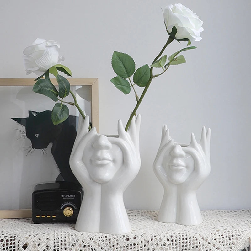 Modern Nordic Style Creative Portrait Vase