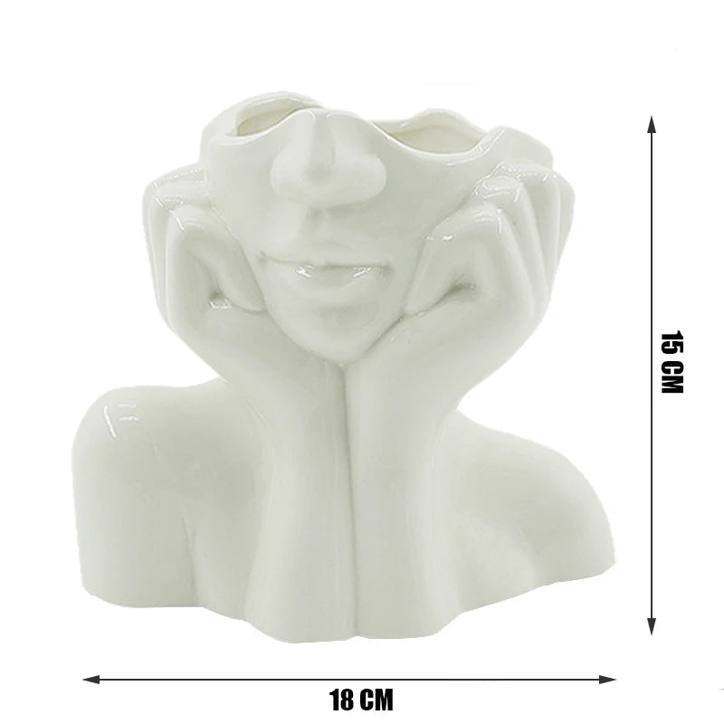 Modern Nordic Style Creative Portrait Vase