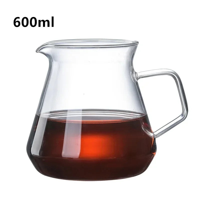 Heat-Resistant Clear Glass Tea Pitcher