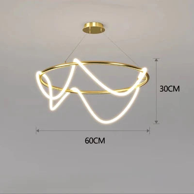 Post-Modern Abstract Shape Chandelier