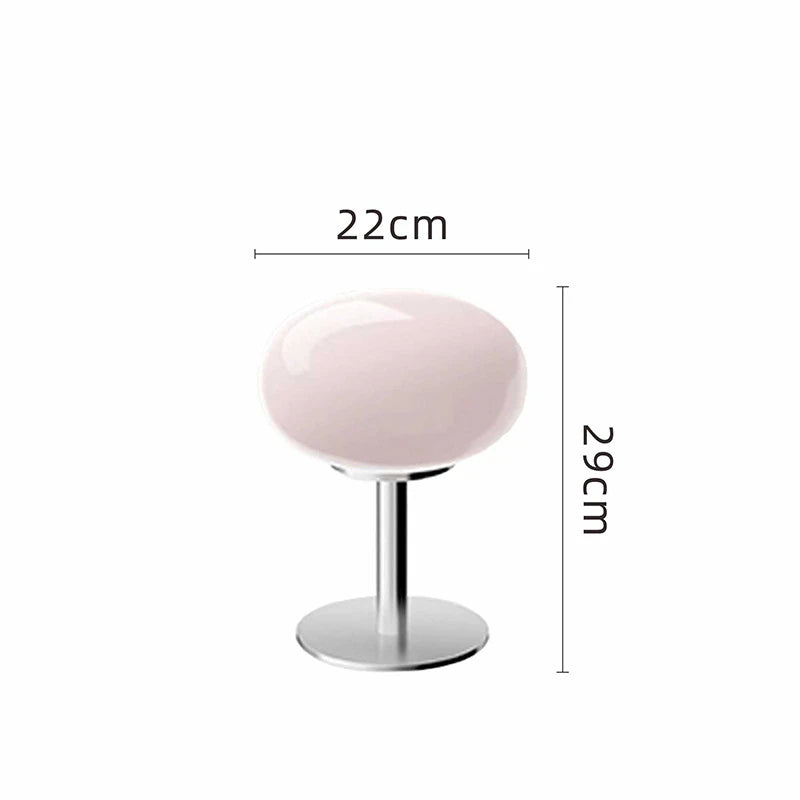 Italian Egg Tart Designer Glass Table Lamp