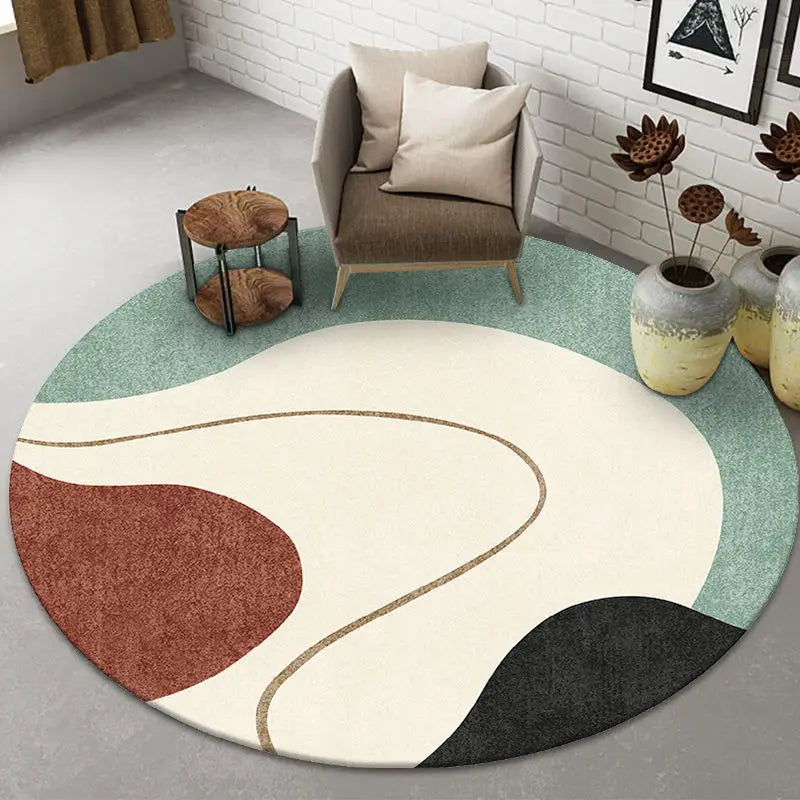 Modern Light Luxury Round Carpet