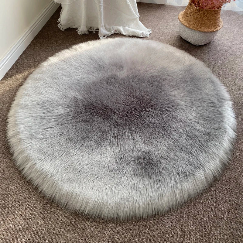 Plush Round Carpet