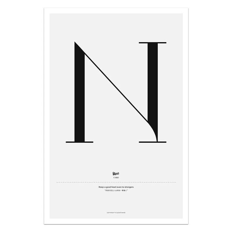 Quote Words Nordic Style Canvas Poster