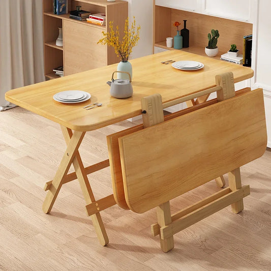 Solid Wood Folding Dining Table