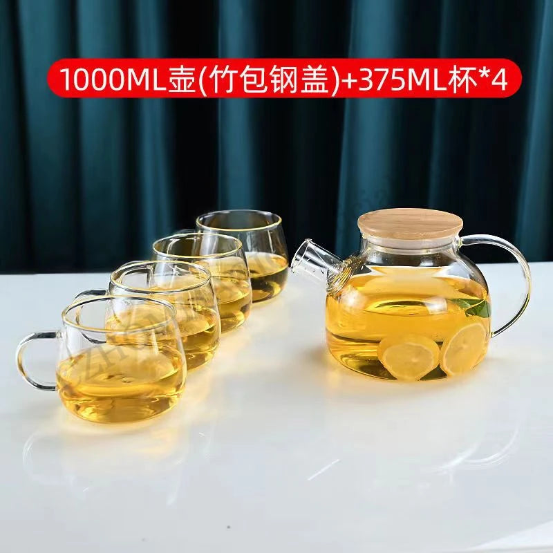 Transparent Borosilicate Glass Pitcher