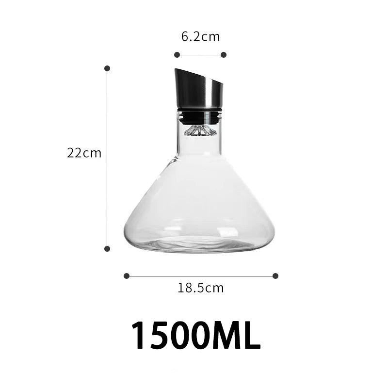 1500ML Whisky Wine Handmade Crystal Decanter