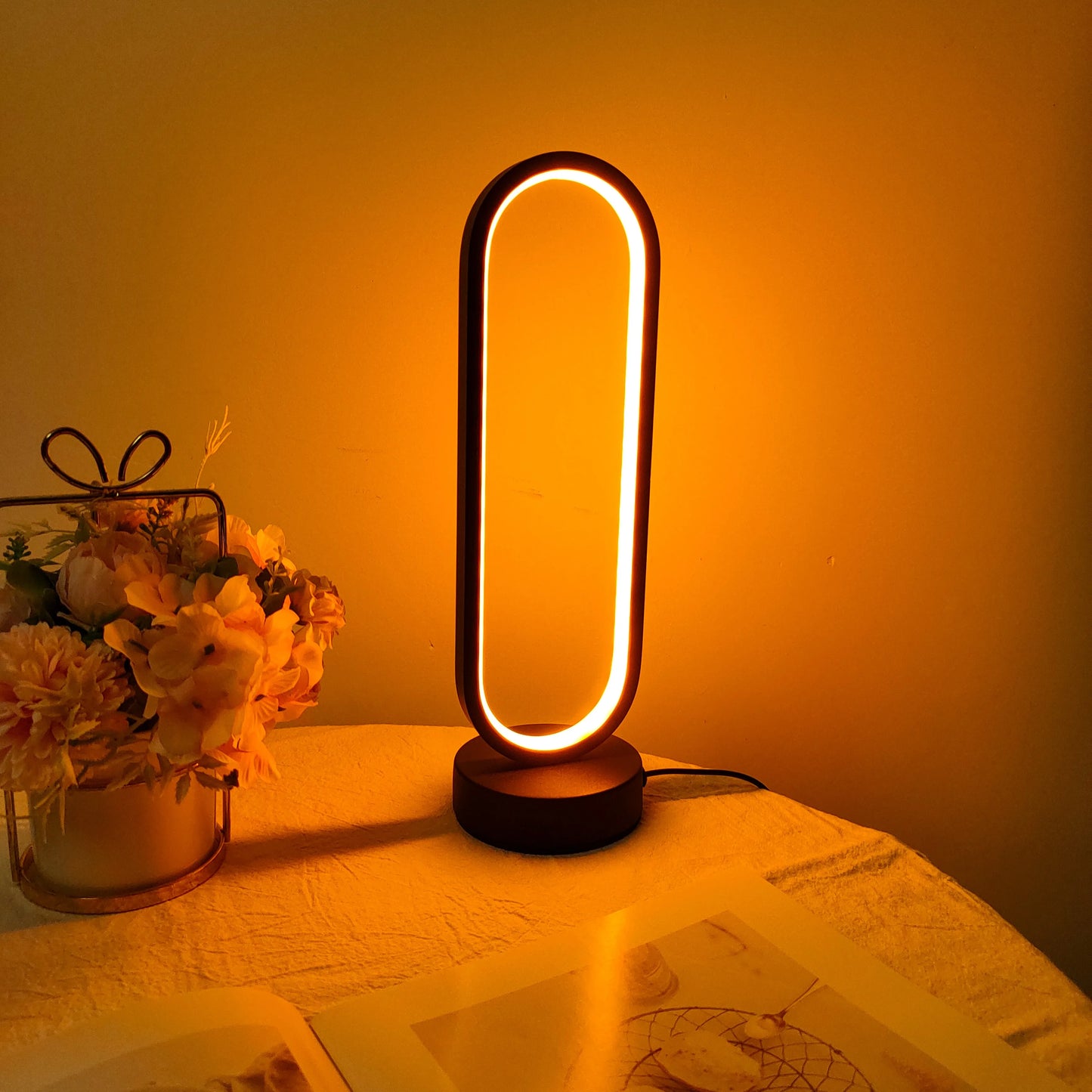 LED Ring Bedside Lamp