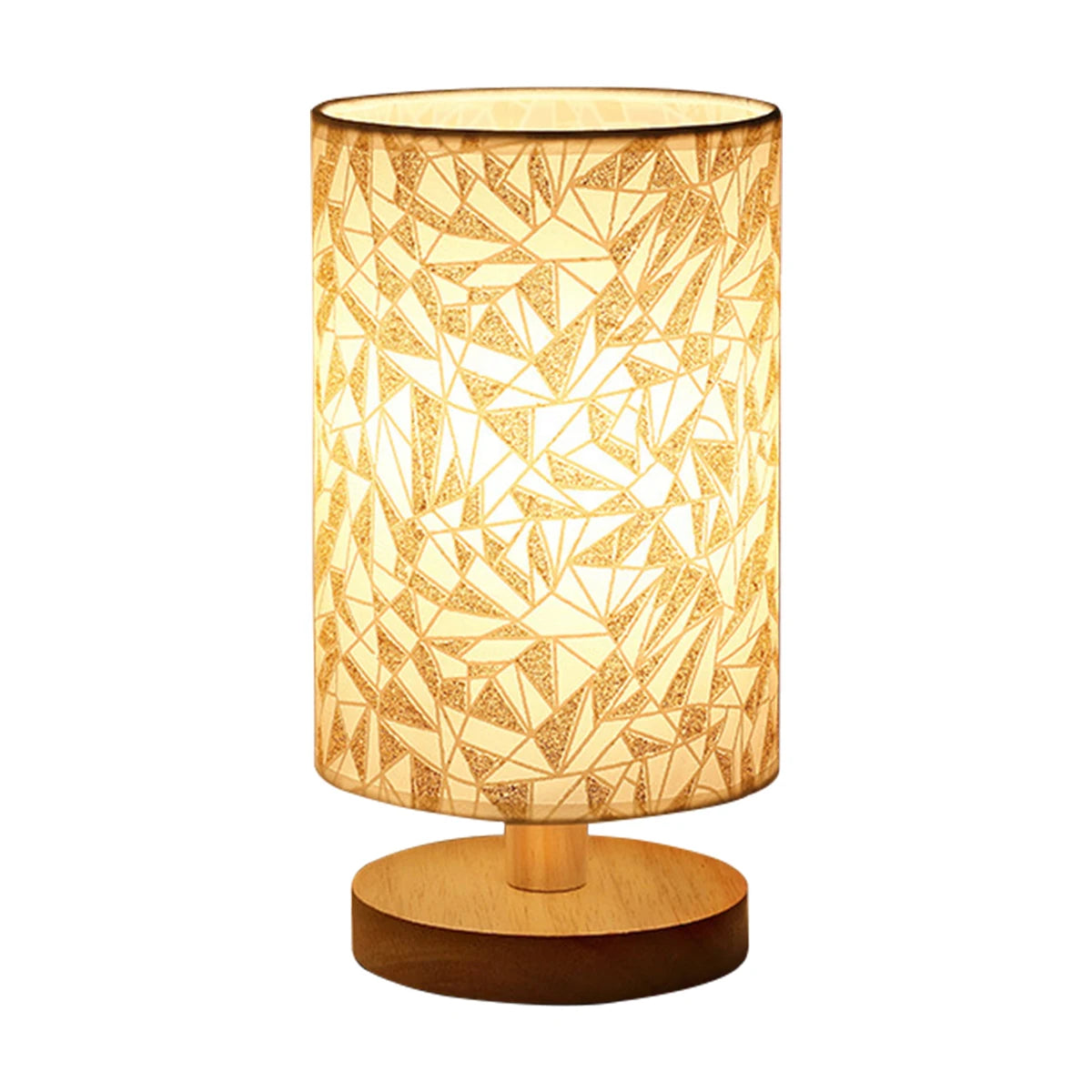 Cylinder Wooden Table Lamp