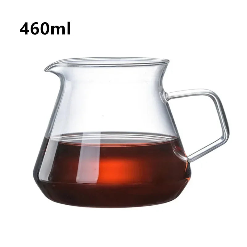 Heat-Resistant Clear Glass Tea Pitcher