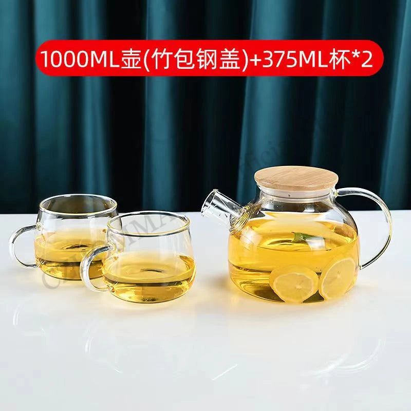 Transparent Borosilicate Glass Pitcher