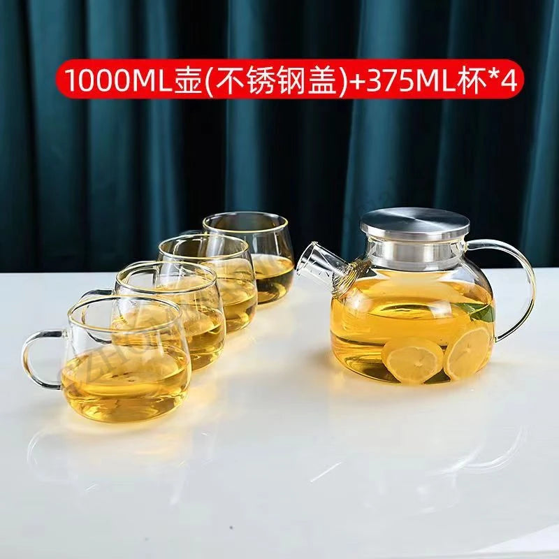 Transparent Borosilicate Glass Pitcher