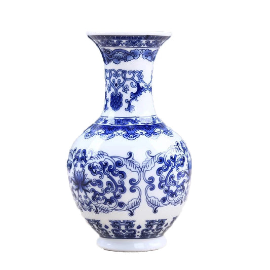 Blue and White Ceramic Vase