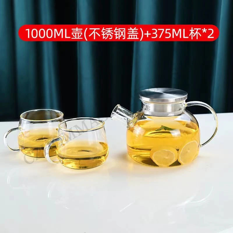 Transparent Borosilicate Glass Pitcher