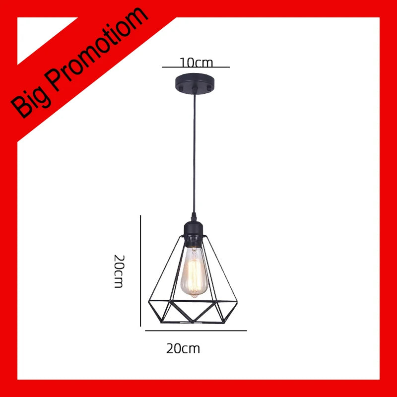 Retro Industrial Pendant Light