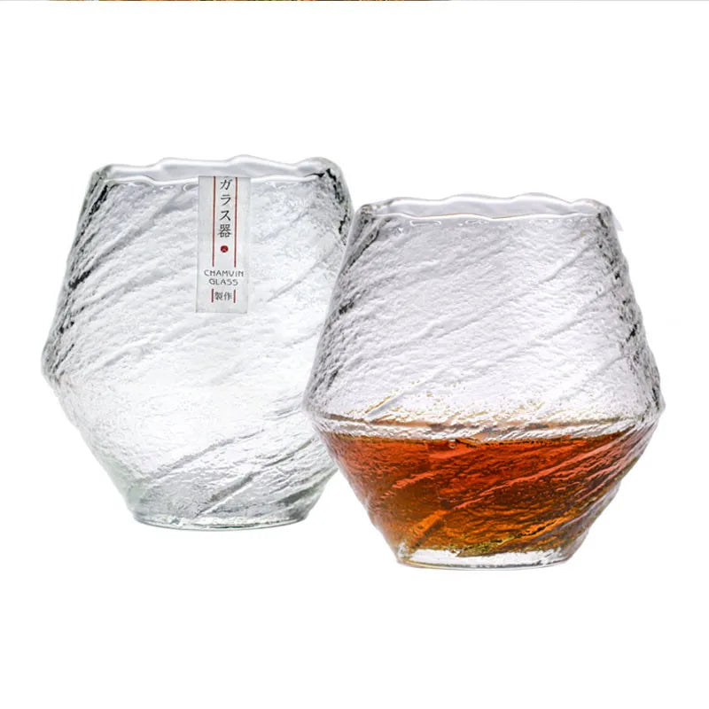 Japanese Handmade Hammered Whiskey Glass